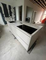 Kook eiland 120 x 250, Ophalen, Wit, Overige typen, Graniet of Steen