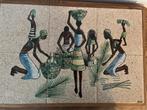 Afrika Tegels Kunst Dienblad Presenteerblad Schilderij, Ophalen of Verzenden, Hout