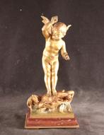 Antiek verguld bronzen sculptuur, Antiek en Kunst, Kunst | Beelden en Houtsnijwerken, Ophalen of Verzenden