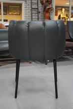 Hippe eetkamerstoelen HIGH FIVE antraciet met ronde vormen, Ophalen, Nieuw, Metaal, Grijs