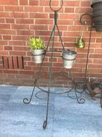 brocante metalen plantenrek rond, Ophalen