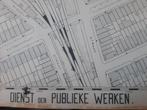 Dienst der Publieke Werken kaart van Amsterdam bierbrouwerij, Ophalen of Verzenden, 1800 tot 2000, Nederland, Landkaart