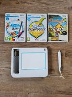 Wii accesoires: UDraw Tablet + Games, Puzzel en Educatief, 1 speler, Ophalen of Verzenden, Zo goed als nieuw