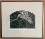 Ets / aquatint van Jan Bruin, 1978, Texel, Antiek en Kunst, Ophalen of Verzenden