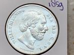 Prachtige rijksdaalder 1859 Willem 3, Ophalen of Verzenden, Koning Willem III, 2½ gulden