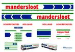 Vrachtauto decal 1:50 Mandersloot Scherpenzeel, Verzenden, Nieuw, Bus of Vrachtwagen, Overige merken