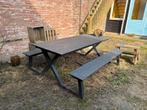 Vinci Picknicktafel staal - Perfect voor de Tuin!, Ophalen, Gebruikt, Rechthoekig, Staal