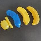 3 Bananenboxen en een Kiwibox met lepel/mesje, Ophalen of Verzenden, Gebruikt