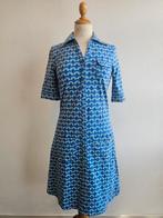 Retro blauw gebloemde jurk Tante Betsy M, Maat 38/40 (M), Tante Betsy, Tante Betsy, Blauw