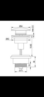 Brauer Copper Edition Wastafel Afvoerplugs 4 stuks, Doe-het-zelf en Verbouw, Sanitair, Ophalen of Verzenden, Nieuw, Koper, Wastafel