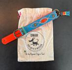 DWAM Honden Halsband - Jones, blauw met oranje, Ophalen, Handgemaakt, Nieuw