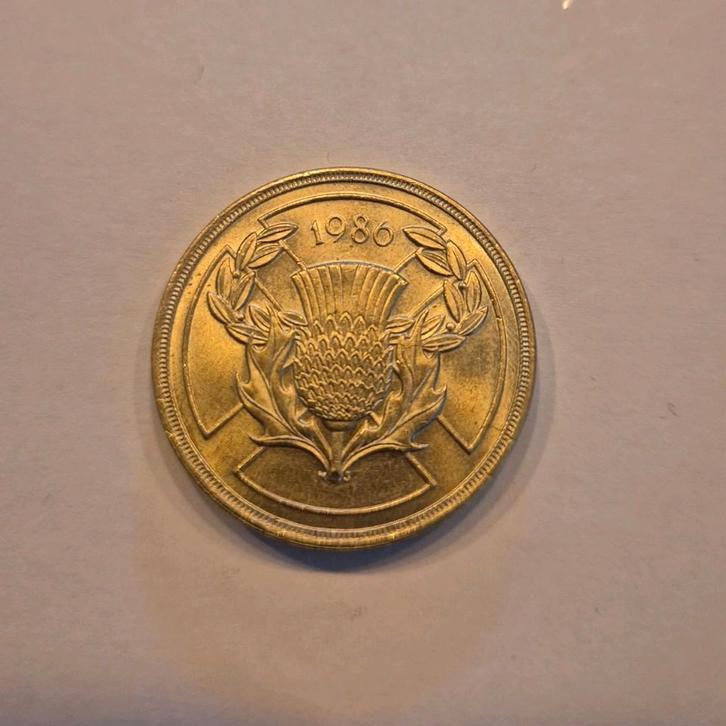 2 Pounds 1986 – Herdenkingsmunt XIII Commonwealth Games (UK), Postzegels en Munten, Munten | Europa | Niet-Euromunten, Overige landen