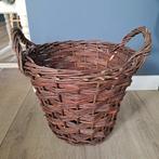 Mooie rieten mand met handvatten, Gebruikt, Mand, Rond, Ophalen of Verzenden