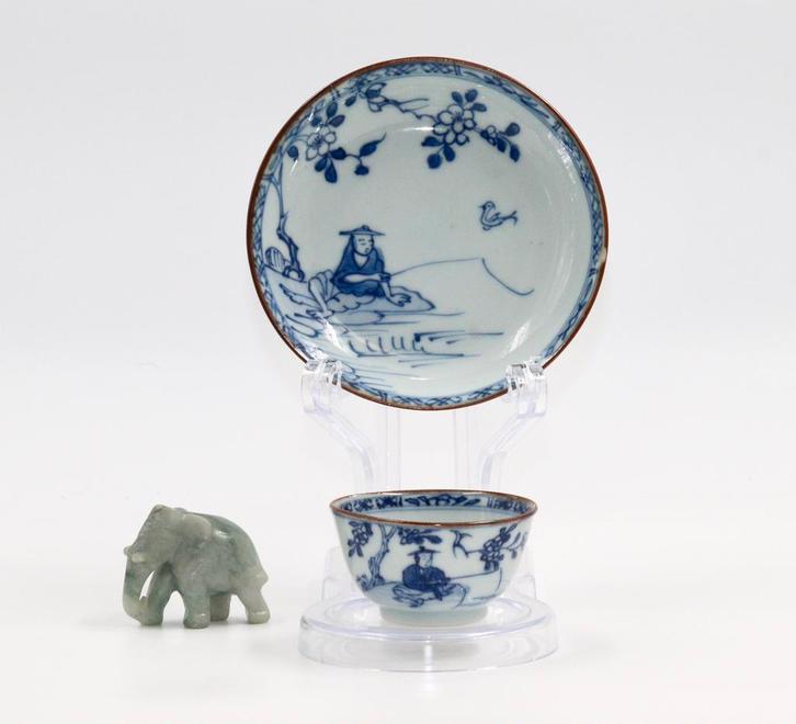 Chinees porselein | 18e eeuw kop en schotel, Antiek en Kunst, Kunst | Niet-Westerse kunst, Ophalen of Verzenden