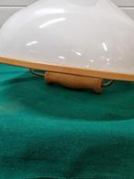 Hanglamp hout witte kap uittrekbaar, Huis en Inrichting, Lampen | Hanglampen, Ophalen of Verzenden, 'T Olde Gre-j, Info@toldegrej.nl