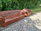 Bankstel chesterfield model Met stoel koopje, Huis en Inrichting, Ophalen of Verzenden, Zo goed als nieuw, 75 tot 100 cm