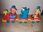 Sesamstraat Trein met Ernie, Bert en Koekiemonster, Ophalen of Verzenden, Gebruikt, 2 tot 4 jaar