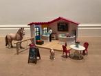 Schleich Horseclub Ruitercafé, Ophalen of Verzenden, Zo goed als nieuw, Paard, Beeldje of Figuurtje