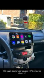 Peugeot 107 citroen c1 toyota aygo navigatie scherm carplay, Auto diversen, Autonavigatie, Ophalen of Verzenden