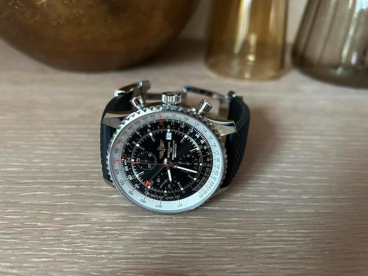 Breitling Navitimer World - ref. A24322 - 07/2020, Sieraden, Tassen en Uiterlijk, Horloges | Heren, Zo goed als nieuw, Breitling