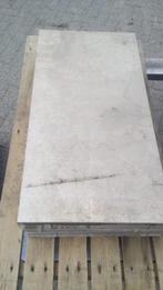 3 keramische tegels 45x90x6 cm beige nieuwstaat, Tuin en Terras, Ophalen, Keramiek, Nieuw, Minder dan 5 m²