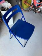 4x ikea nisse, Huis en Inrichting, Stoelen, Ophalen, Kunststof, Blauw, Zo goed als nieuw