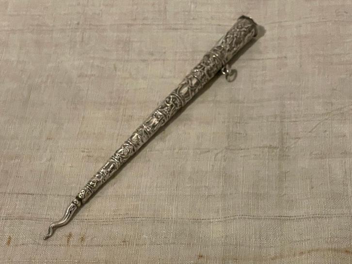 antieke breischede voor aan een chatelaine, Antiek en Kunst, Antiek | Goud en Zilver, Ophalen of Verzenden