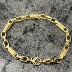 14k gouden armband monte carlo schakel, Sieraden, Tassen en Uiterlijk, Ophalen of Verzenden, Nieuw, Goud