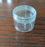 Doorzichtige plastic potjes met schroefdeksel, Hobby en Vrije tijd, Knutselen, Ophalen of Verzenden, Nieuw, Materiaal
