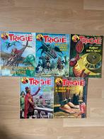 Trigie - Lot van 5 stripboeken, Meerdere stripboeken, Ophalen of Verzenden, Gelezen, Don lawrence