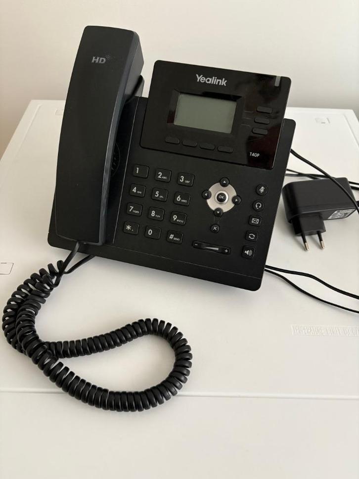 Telefoon digitaal Yealink T40P, Telecommunicatie, Vaste telefoons | Niet Draadloos, Gebruikt, Ophalen