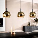 Hanglamp Mirel 3-lamps, kleur Goud van BASE, Ophalen, ., Nieuw, Glas