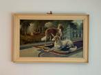 Klassiek Schilderij Borzoi Honden - S. Schreuder Gesigneerd, Antiek en Kunst, Ophalen of Verzenden