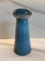 Vaas  Blauw geglazuurde vaas, Blauw, Aardewerk of Porselein, Ophalen of Verzenden, Zo goed als nieuw