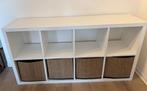 IKEA KALLAX Shelf (77147 cm) + 4 Bamboo Storage Boxes, Ophalen, Zo goed als nieuw