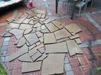 flagstones zandsteen. 3 m², Ophalen, Gebruikt, Natuursteen, Terrastegels
