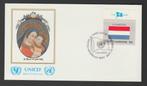 Verenigde Naties - FDC vlaggenserie - Luxemburg - Unicef, Postzegels en Munten, Postzegels | Eerstedagenveloppen, Verzenden, Onbeschreven