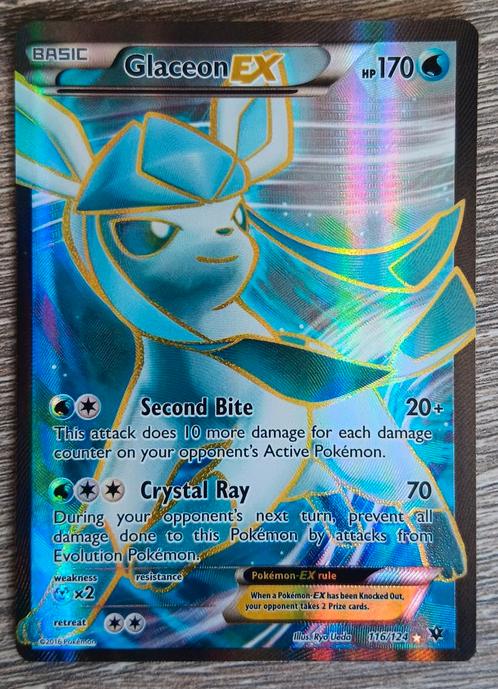 Glaceon Ex (FCO 116), Hobby en Vrije tijd, Verzamelkaartspellen | Pokémon, Zo goed als nieuw, Losse kaart, Ophalen of Verzenden