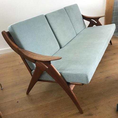 De Ster Gelderland knoop knop fauteuil bank stoel vintage, Huis en Inrichting, Fauteuils, Gebruikt, 75 tot 100 cm, Ophalen