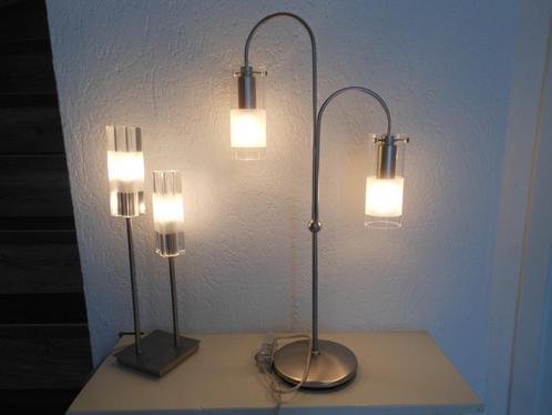 Twee mooie lampen met dimmer., Huis en Inrichting, Lampen | Tafellampen, Zo goed als nieuw, Minder dan 50 cm, Ophalen
