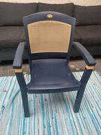 8x donker blauwe Hartman Prestige Tuinstoel - Groot & Mooi, Ophalen, Kunststof, Gebruikt, Overige kleuren