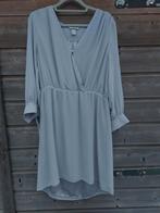 Blauw grijze jurk H&M maat 42, Kleding | Dames, Blauw, Maat 42/44 (L), Ophalen of Verzenden, Zo goed als nieuw