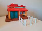 Vintage Fisher price western town boerderij speelhuis, Ophalen of Verzenden, Gebruikt, Speelset