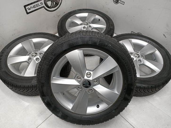 Skoda Octavia lichtmetaal velgen 16 inch 5x112, Auto-onderdelen, Banden en Velgen