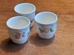 Wedgwood 3 eierdoppen, Gebruikt, Overige typen, Ophalen of Verzenden, Wedgwood