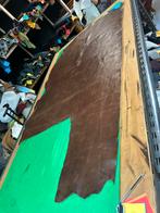 Cognac patina-vintage leer 1.5 mm dikte stug en glad A-157, Hobby en Vrije tijd, Bruin, Leer of Kunstleer, Ophalen of Verzenden