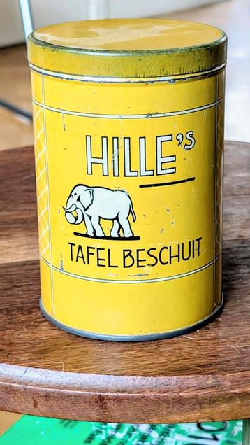 Hille Zaandam Olifant Beschuit Blik 1930s beschikbaar voor biedingen