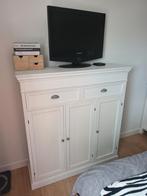 Sfeervolle Houten kast wit, Ophalen, Gebruikt, 100 tot 150 cm, Grenenhout