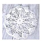 gehaakt rond tafelkleedje doily creme 20 x 20 cm, Ophalen of Verzenden, Zo goed als nieuw, Rond