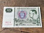 10 Kronen Zweden, Postzegels en Munten, Los biljet, Overige landen, Verzenden